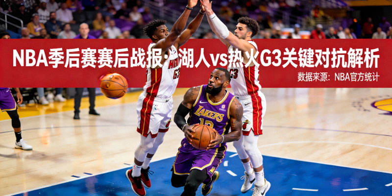 NBA季后赛赛后战报分析文章配图 - 球员在场上激烈对抗