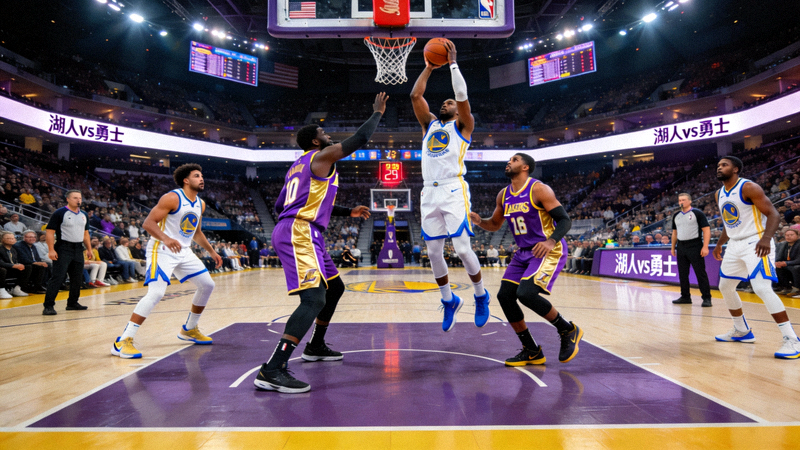 NBA篮球赛事高清直播画面 - 洛杉矶湖人队对阵金州勇士队